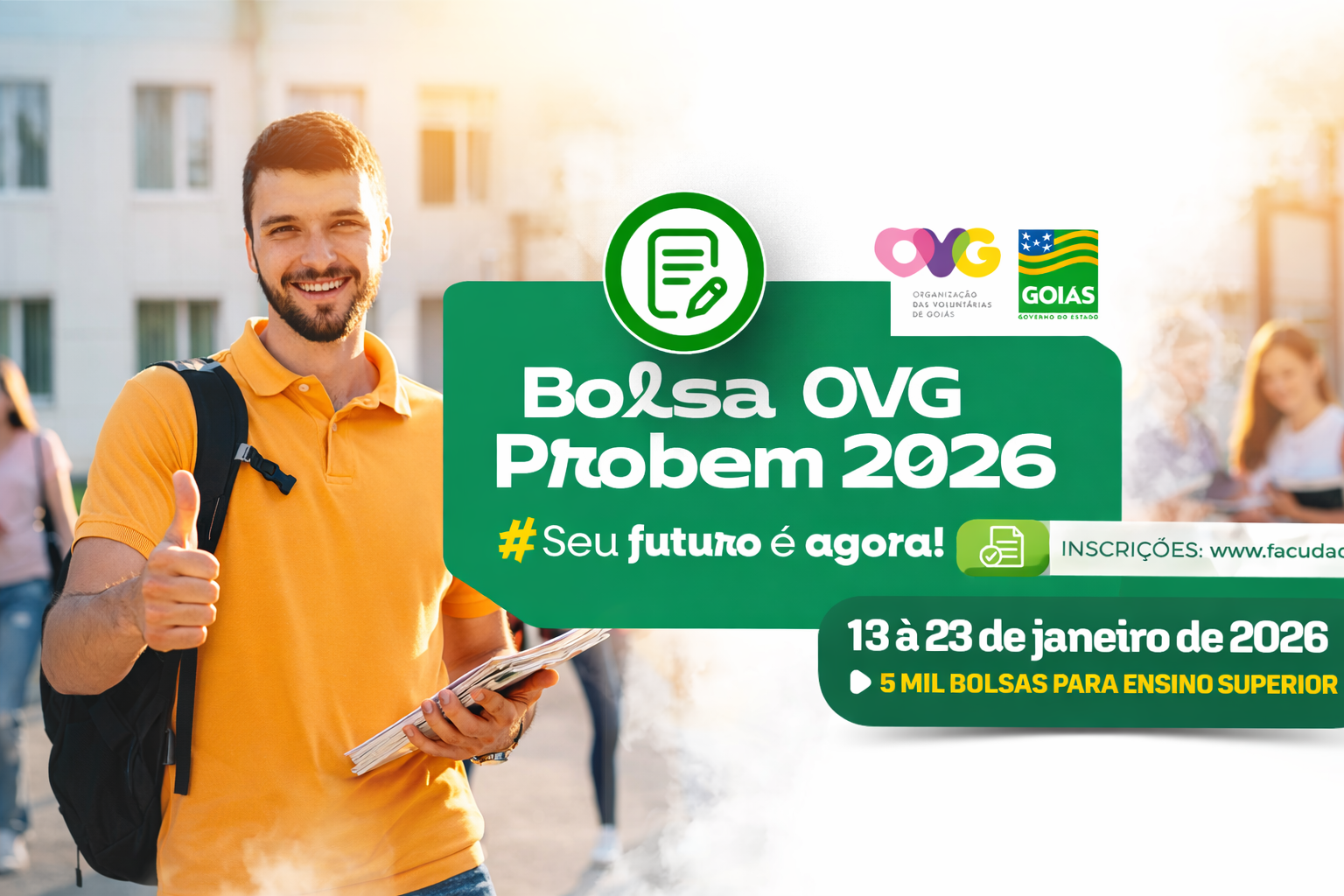 Bolsa OVG ProBem 2026 — Inscrições Abertas