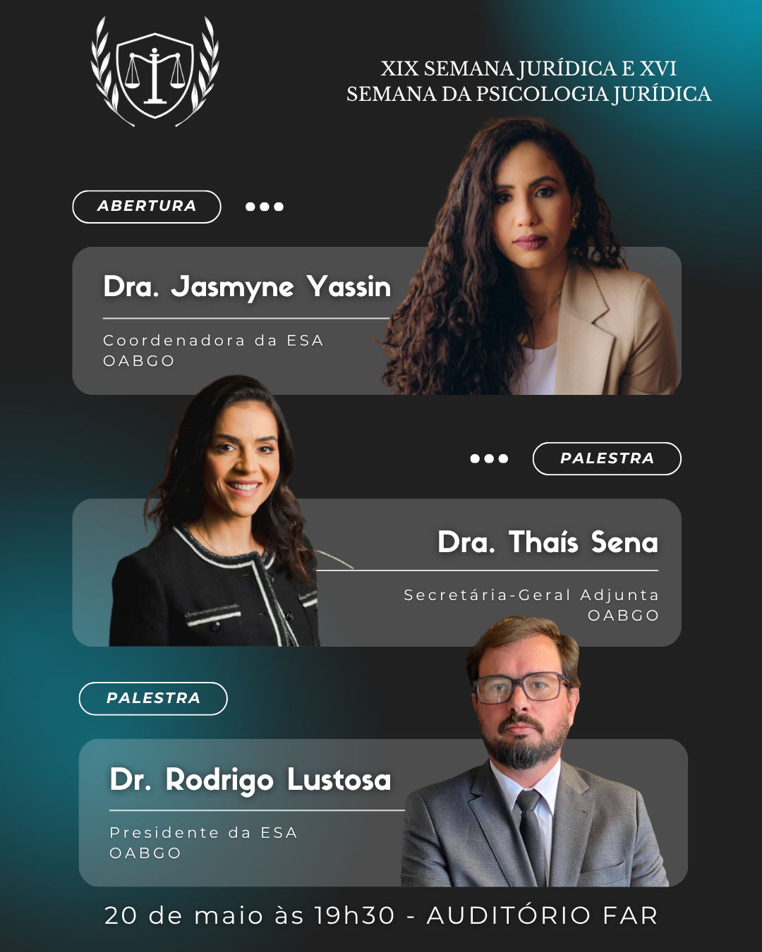 Foto 3 — XIX Semana Jurídica e a XVI Semana da Psicologia Jurídica