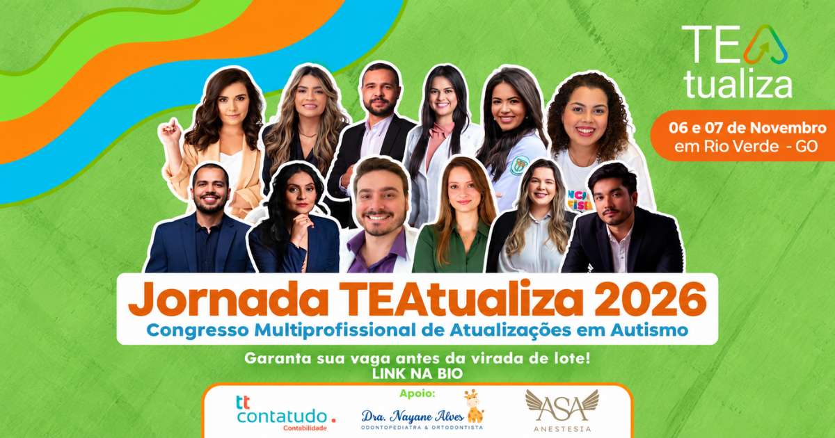 Rio Verde recebe a Jornada TEAtualiza 2026, congresso multiprofissional sobre autismo